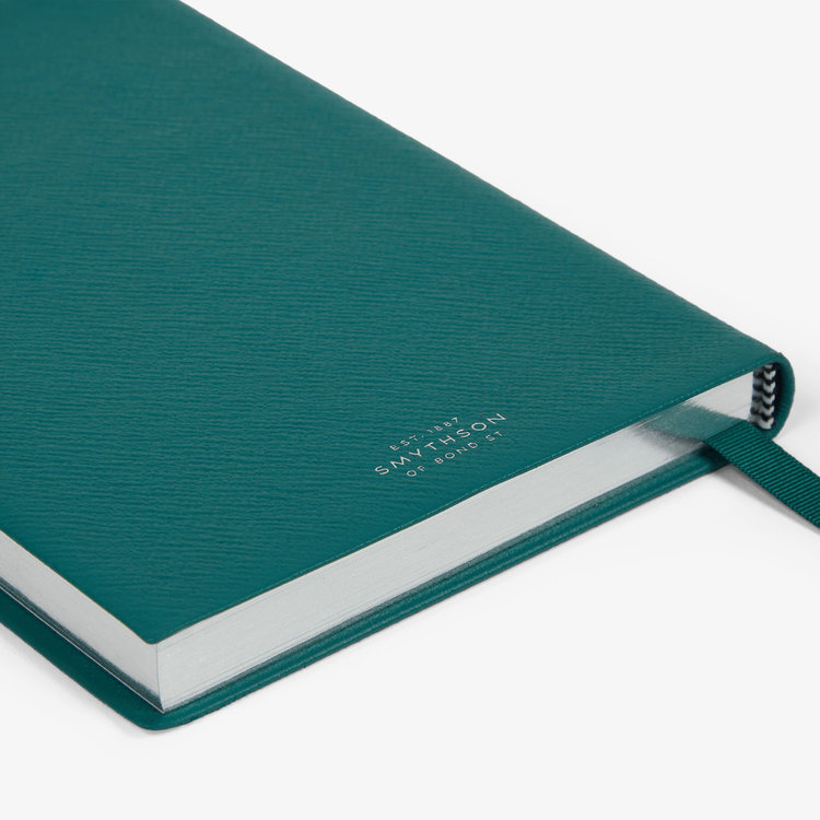 Smythson Pastegrain 2026 Soho Daily Diary PETROL