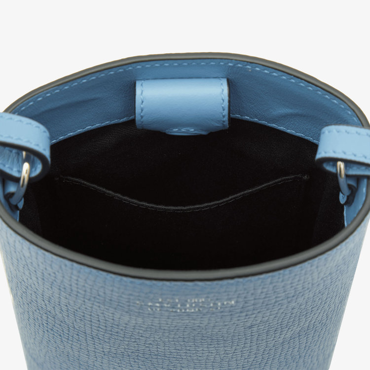 Smythson Ludlow Day Pouch with Strap NILE BLUE