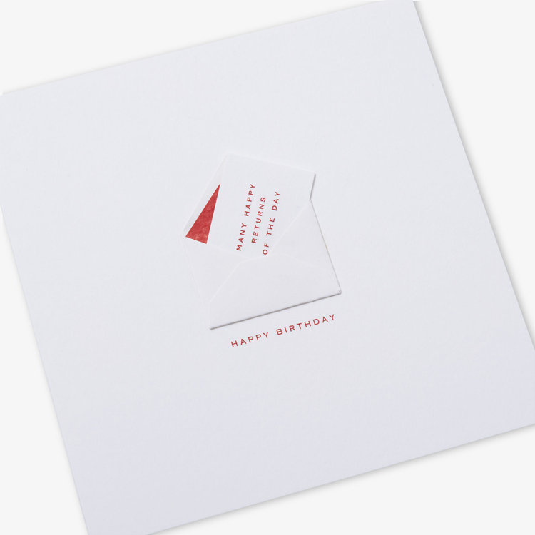 Birthday Happy Returns Envelope Card