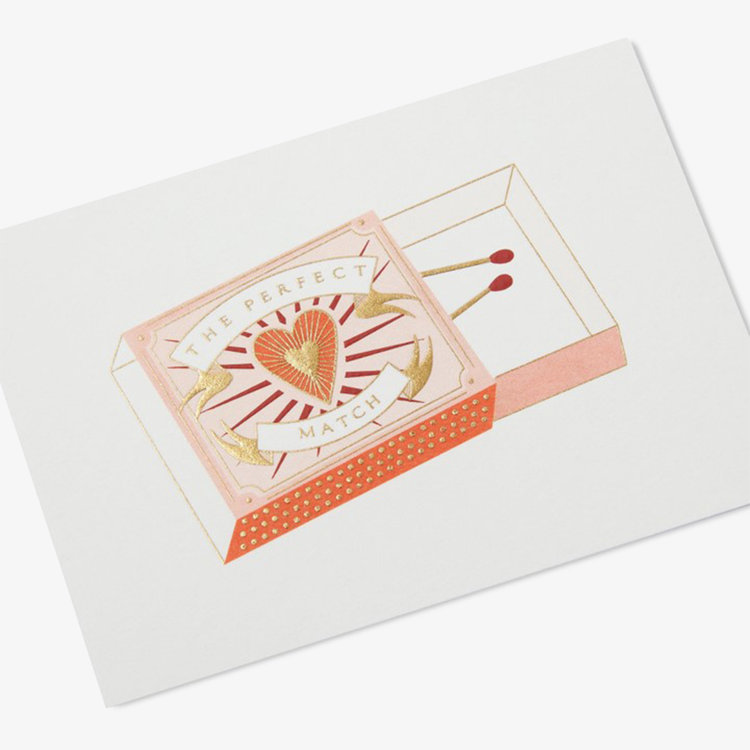 Valentines Day Small Matches Card