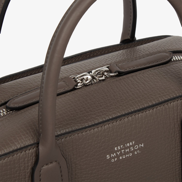 Smythson Ludlow Mini Lytton Bag DARK TAUPE