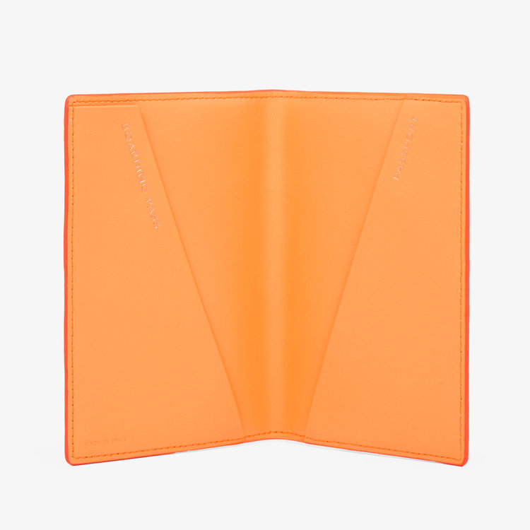 Smythson Panama Passport Cover LIGHT ORANGE