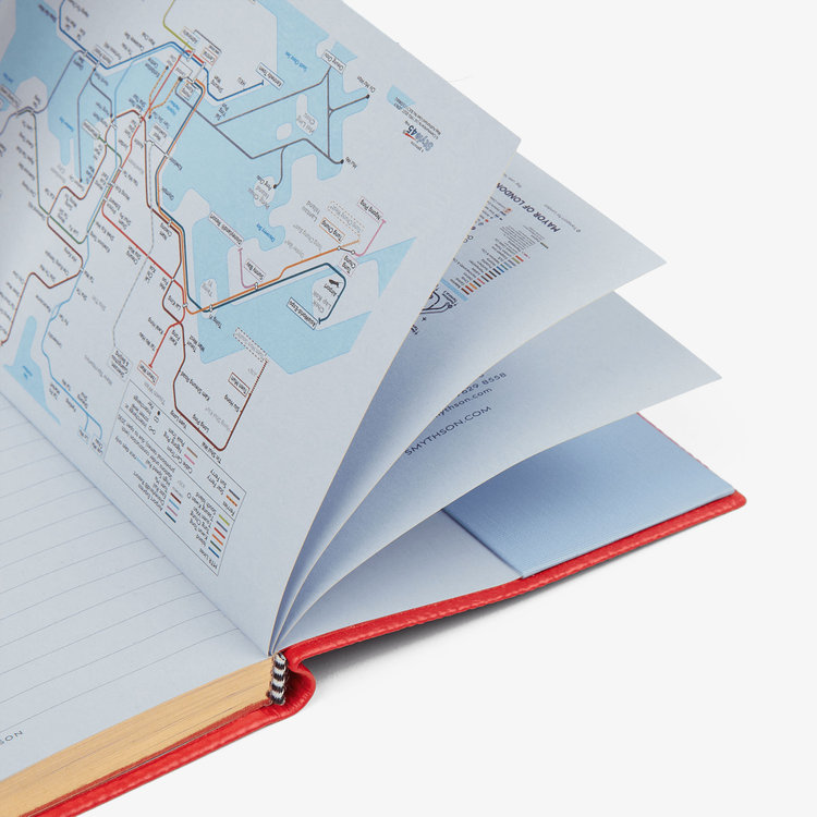 Smythson 【予約】2027 Chelsea Weekly Diary in Pastegrain SCARLET RED