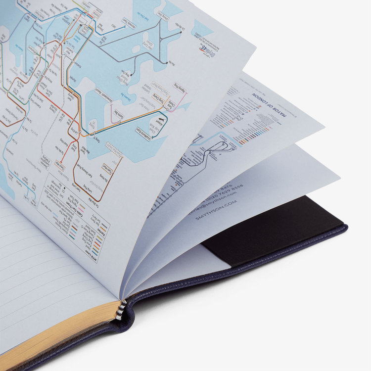 Smythson 【予約】2027 Soho Dogs Weekly Diary in Panama NAVY
