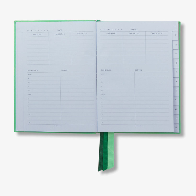 Smythson 【ポイント10%還元】Pastegrain Soho Planner SHAMROCK