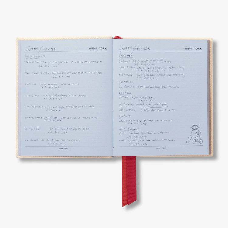 Smythson Smythson x Grace Coddington 2027 Premier Fashion Diary in Panama LINEN