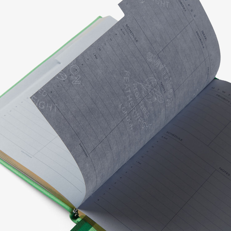 Smythson 【ポイント10%還元】Pastegrain Soho Planner SHAMROCK