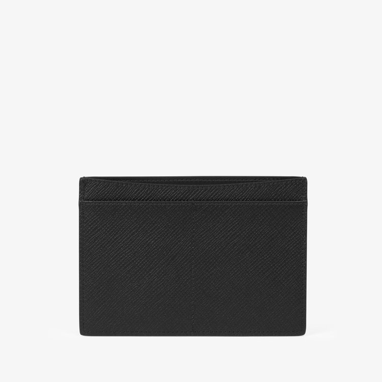 Smythson Panama Passport Sleeve BLACK