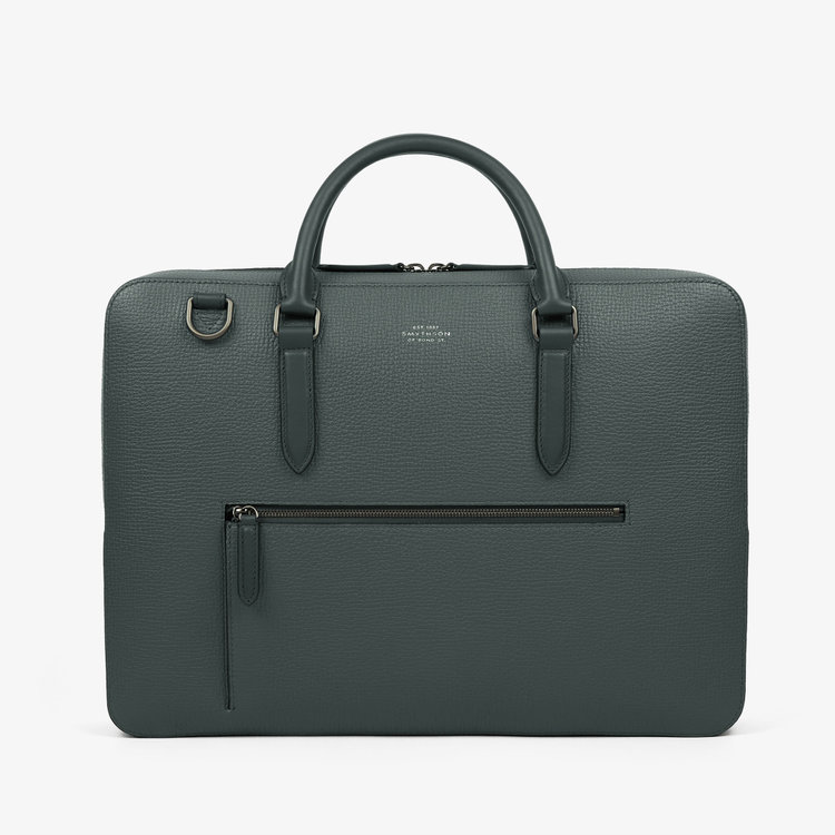 Slim Briefcase in Norton Canvas