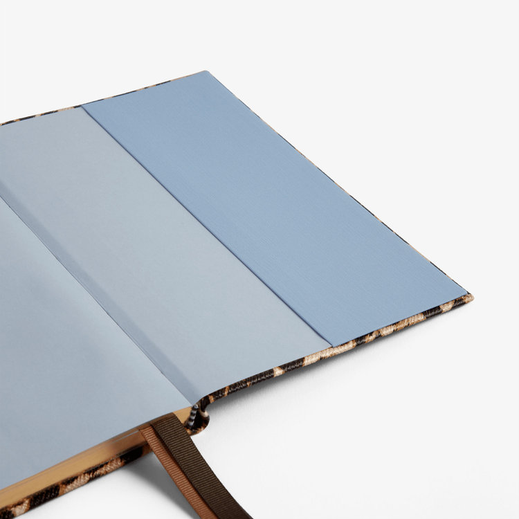 Smythson Panama 2026 Soho Leopard Weekly Diary SAND