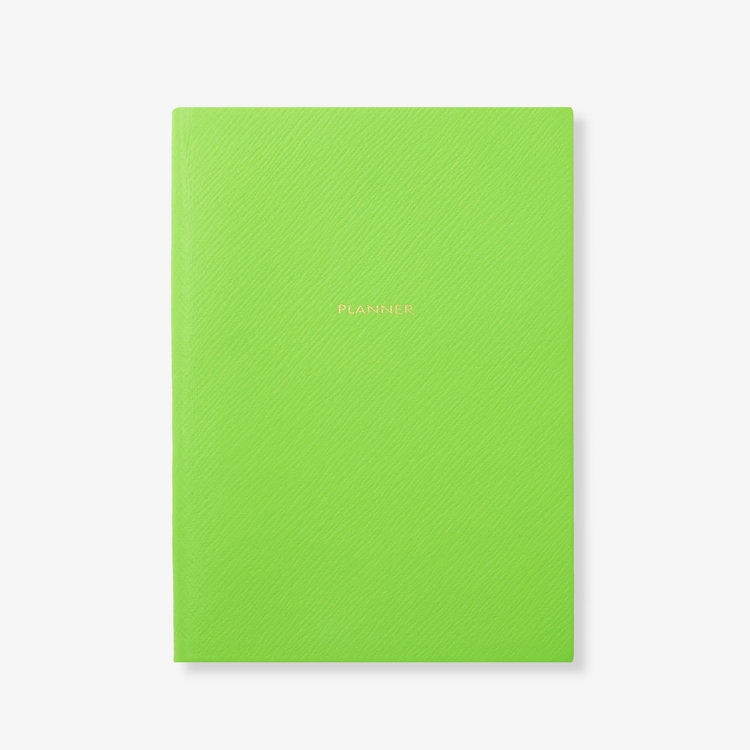 Smythson Pastegrain Soho Gardening Journal APPLE GREEN