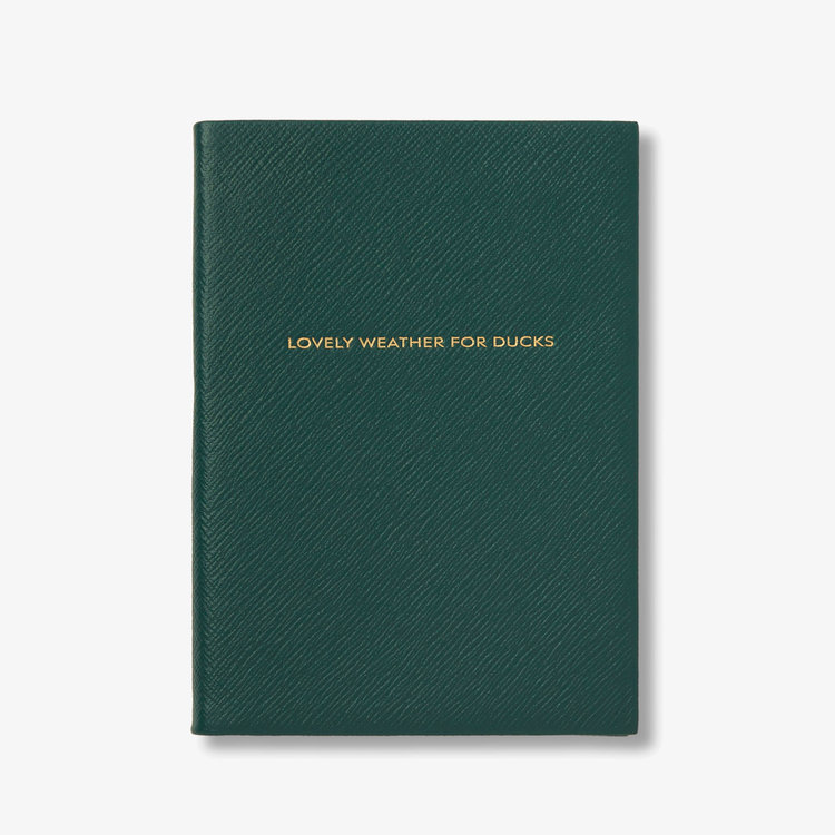 Smythson Burberry x Smythson Soho Notebook in Pastegrain FOREST