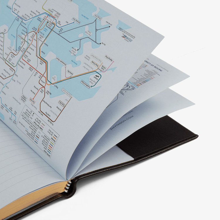 Smythson 【予約】2027 Soho Weekly Diary in Pastegrain BLACK