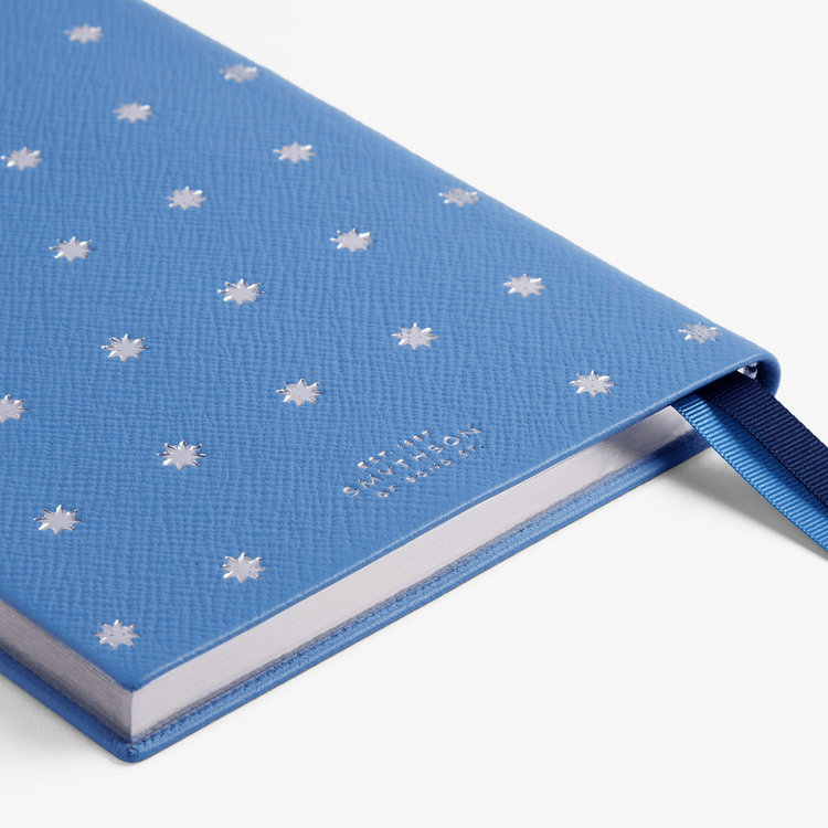 Smythson 【ポイント10%還元】2027 Soho Stars Weekly Diary in Pastegrain NILE BLUE