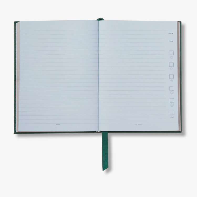Smythson Burberry x Smythson Soho Notebook in Pastegrain FOREST