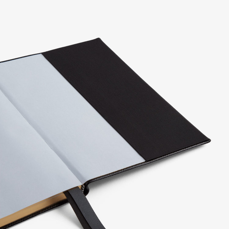 Smythson 2027 Soho Vertical Weekly Diary in Pastegrain BLACK