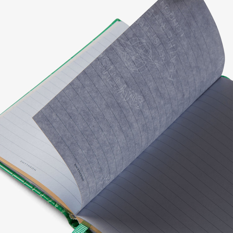 Smythson Mara Panama Notebook JADE