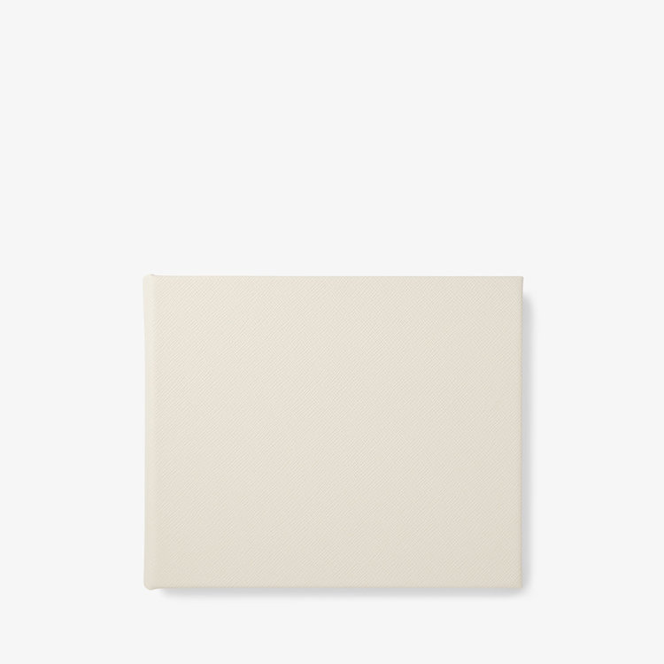 Smythson Panama Baby Book Small CHALK
