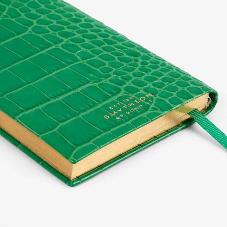 Smythson Mara Panama Notebook JADE