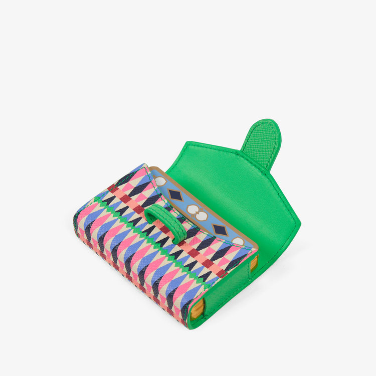 Single Playing Cards Case in Panama Harlequin