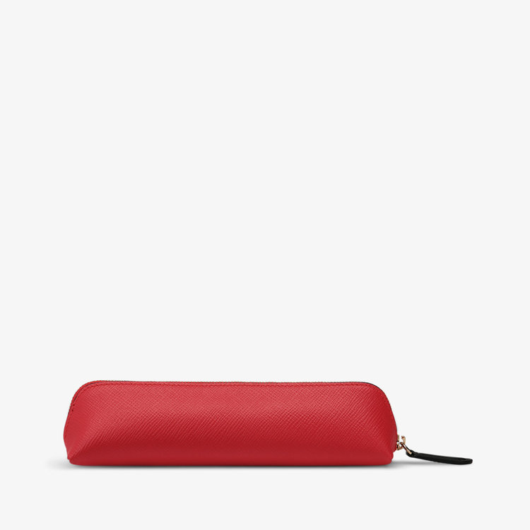 Smythson Panama Pencil Case SCARLET RED