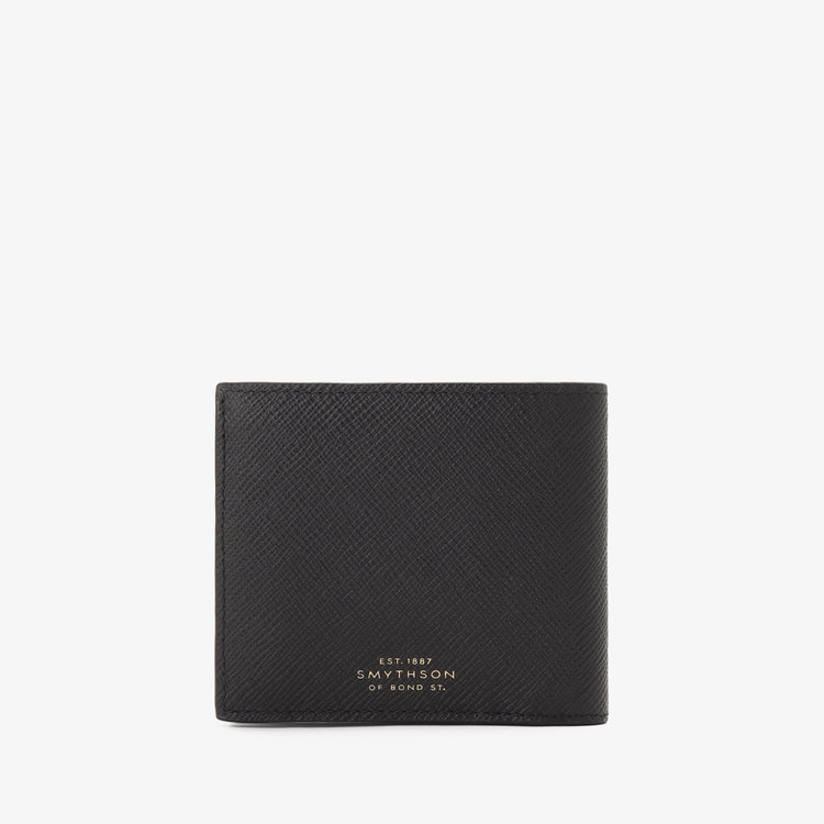 Smythson 【日本限定】Panama 4Card Slot Wallet With Coin Purs BLACK