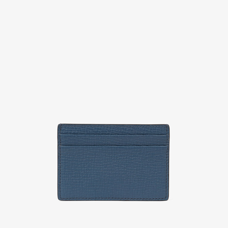 Smythson  Flat Card Holder in Ludlow ADMIRAL BLUE