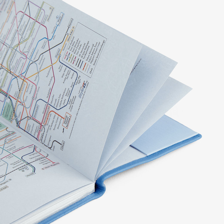 Smythson 【予約】2027 Memoranda Weekly Diary in Pastegrain NILE BLUE