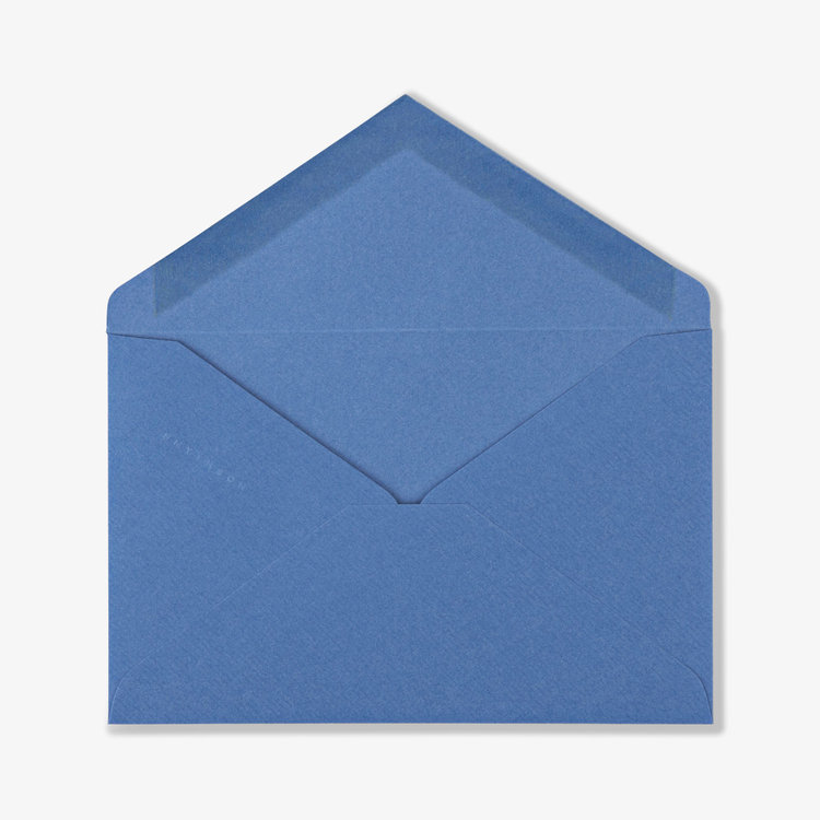 Smythson Plain Kings Envelopes X25 NILE BLUE