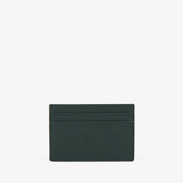 Smythson Ludlow Flat Card Holder BOTTLE GREEN