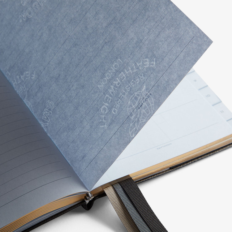 Smythson Pastegrain Soho Planner BLACK