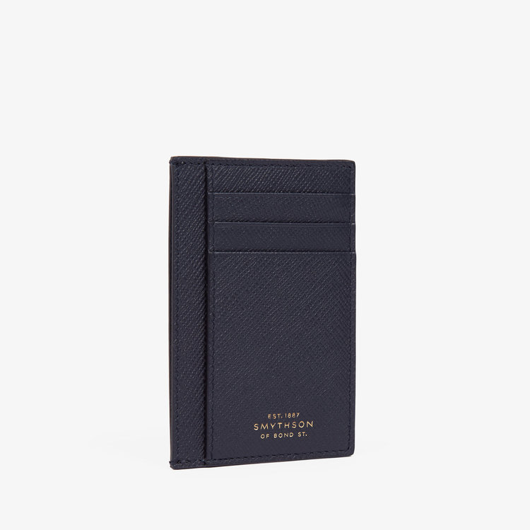 Smythson Panama 773 Card Holder NAVY