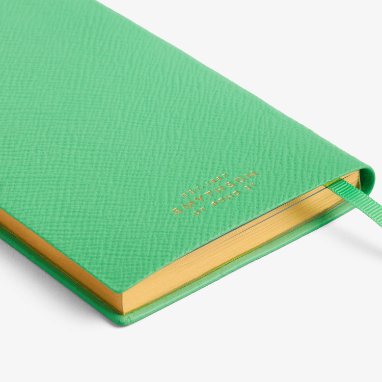 Smythson Pastegrain Panama Notebook Lists Lists & Lists SHAMROCK