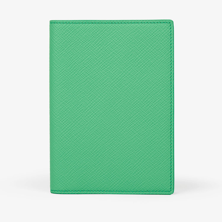 Smythson Panama Passport Cover SHAMROCK