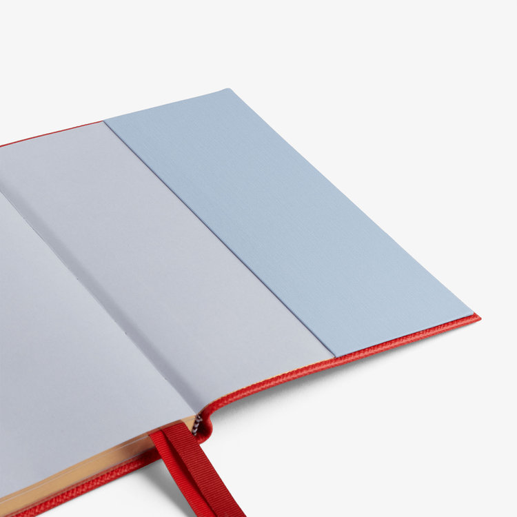 Smythson 2027 Soho Dogs Weekly Diary in Panama SCARLET RED