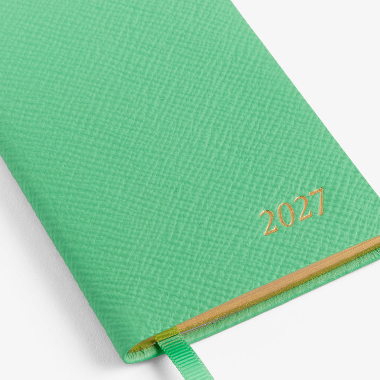Smythson 【予約】2027 Wafer Weekly Diary in Pastegrain SHAMROCK