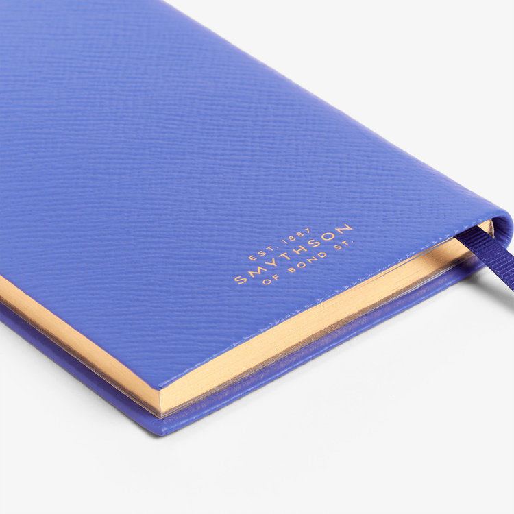 Smythson Inspirations and Ideas Panama Notebook in Pastegrain ULTRA VIOLET