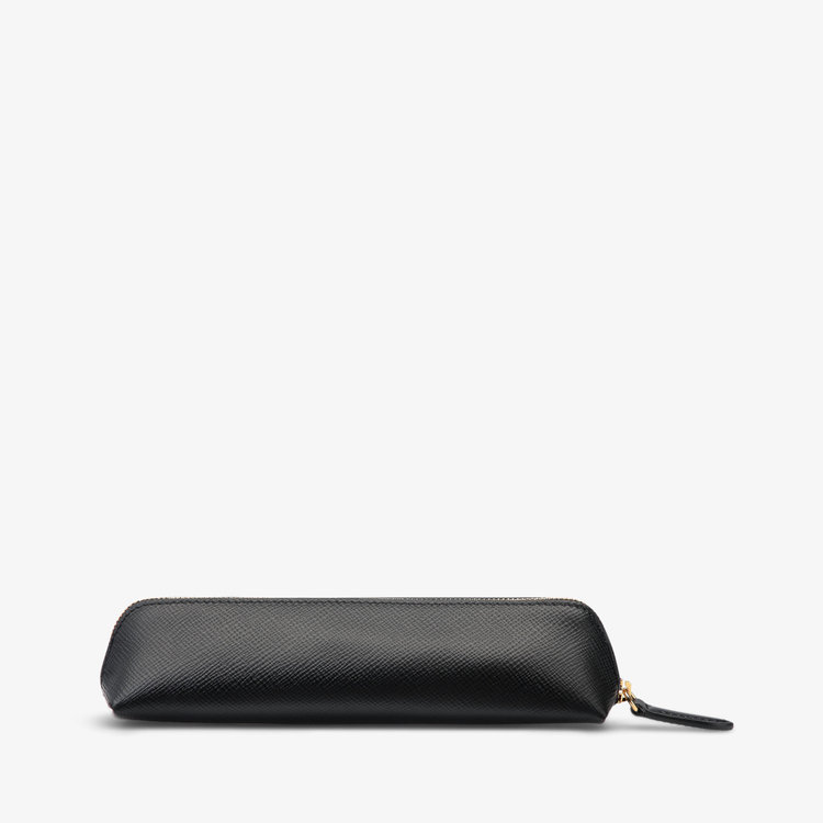 Smythson Panama Pencil Case BLACK