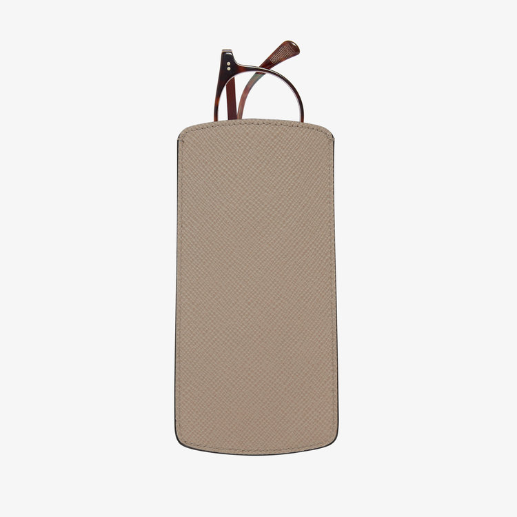 Smythson Panama Glasses Case SANDSTONE