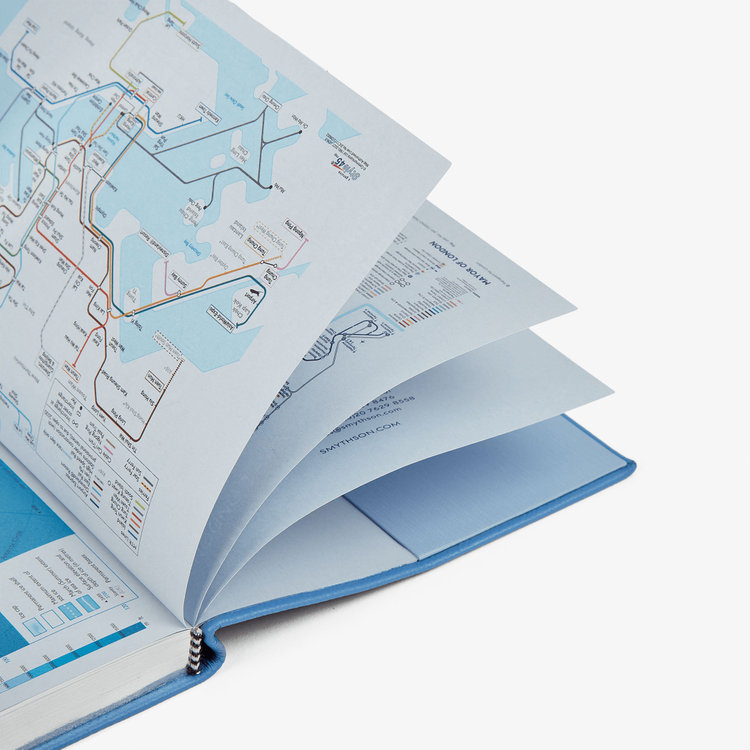 Smythson 【予約】2027 Soho Daily Diary in Pastegrain NILE BLUE