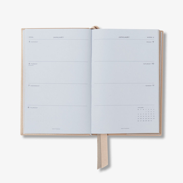 【予約】2027 Chelsea Weekly Diary in Pastegrain