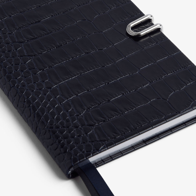 Smythson 【予約】2027 Soho Weekly Diary with Slide in Mara NAVY