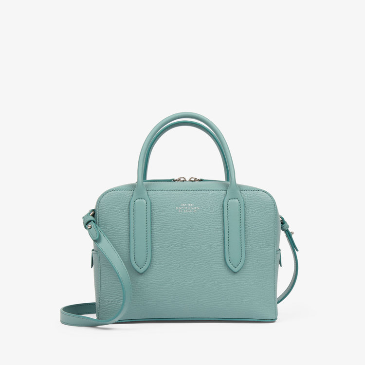 Smythson Ludlow Mini Lytton Bag MINERAL GREEN