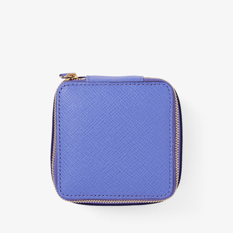 Smythson Panama Medium Trinket Case ULTRA VIOLET