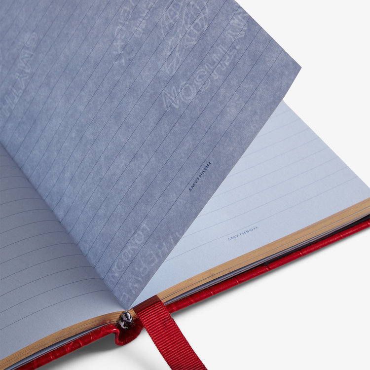 Smythson Mara Chelsea Notebook With Slide RED