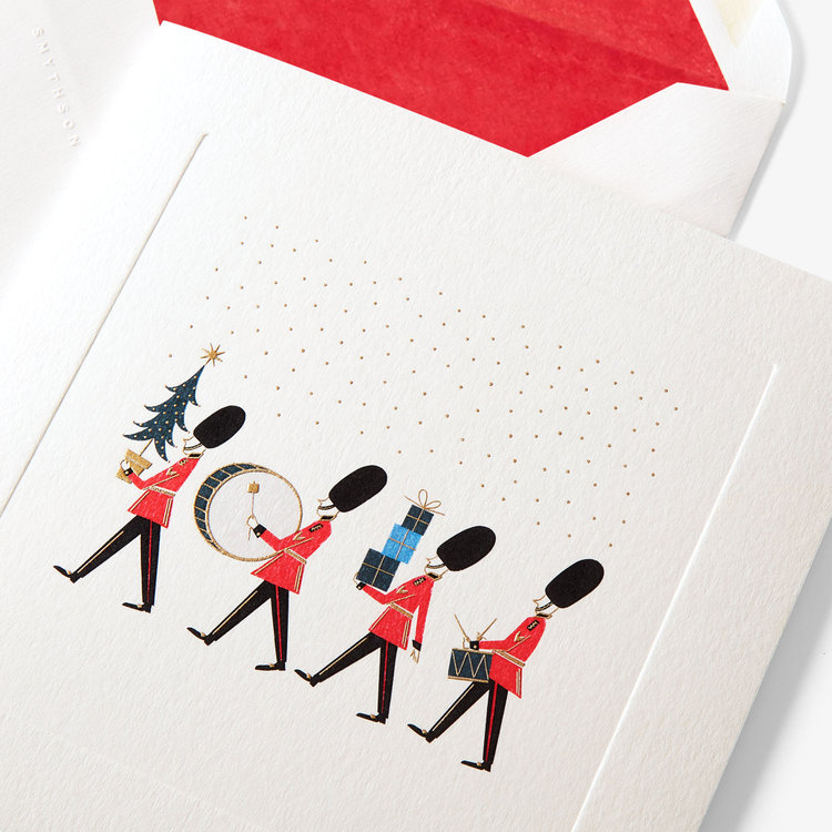 Smythson Christmas Royal Guard 10CE WHITE WOVE