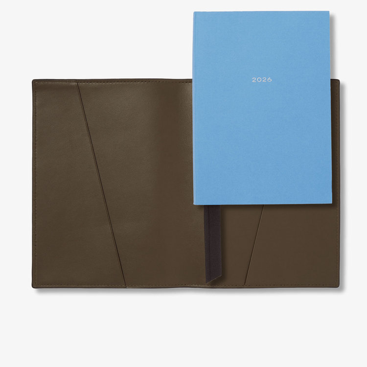Smythson Ludlow Evergreen Refillable Diary DARK OLIVE