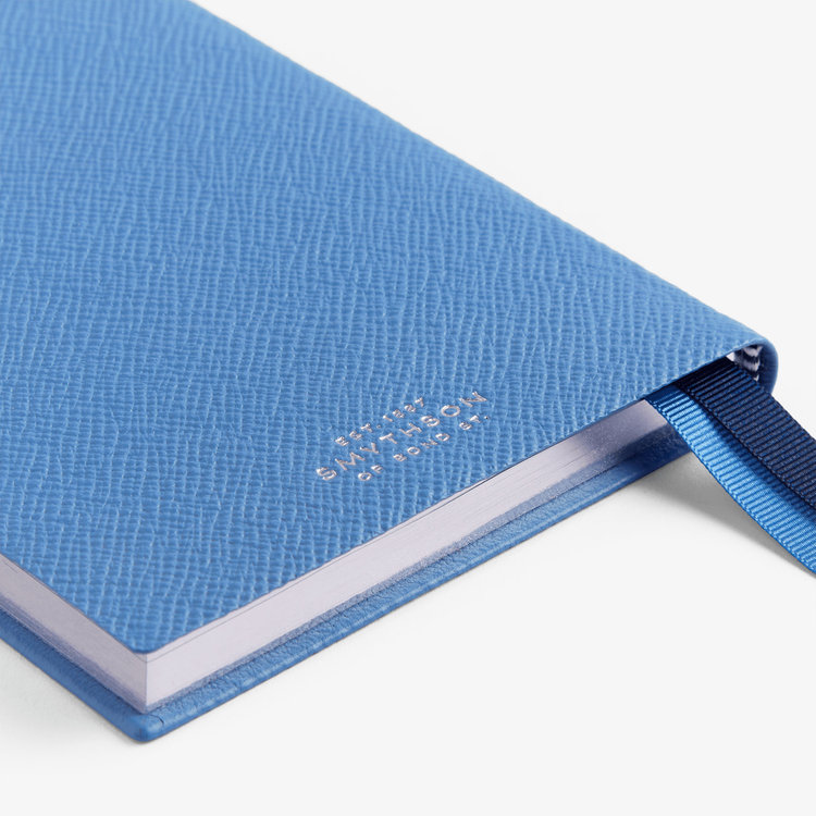 Smythson 2027 Chelsea Weekly Diary in Pastegrain NILE BLUE