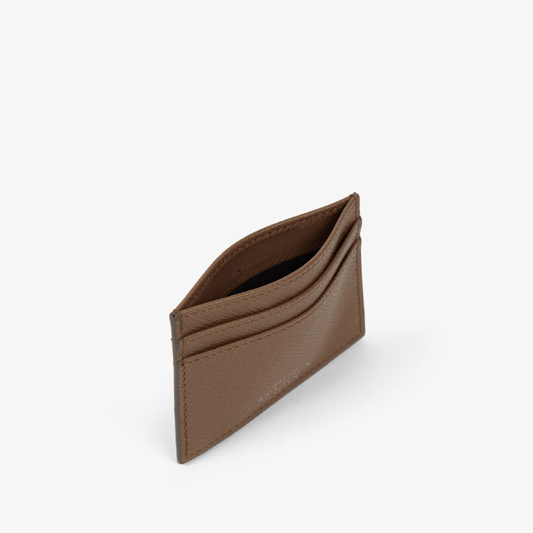 Smythson Panama Flat Card Holder FAWN