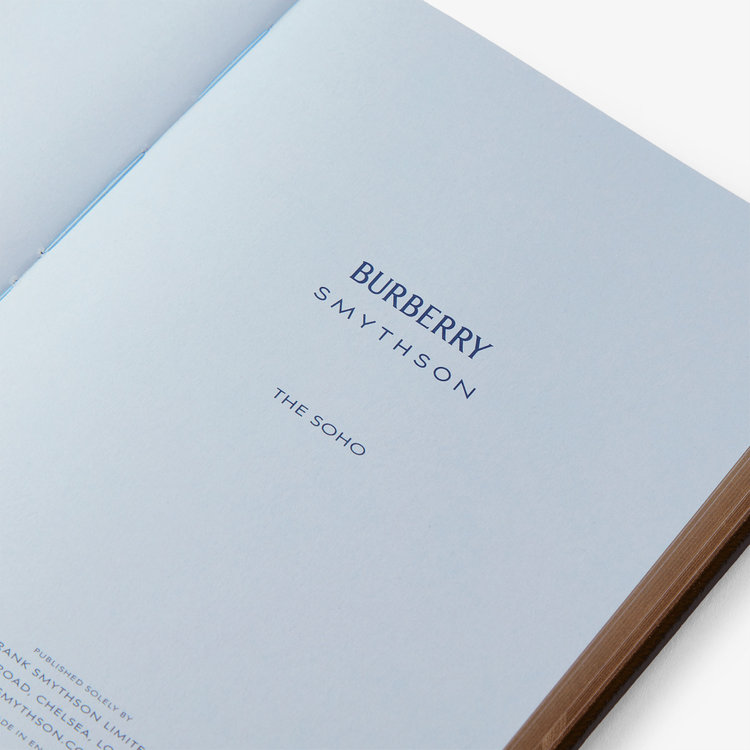 Smythson Burberry x Smythson Soho Notebook in Pastegrain BLACK